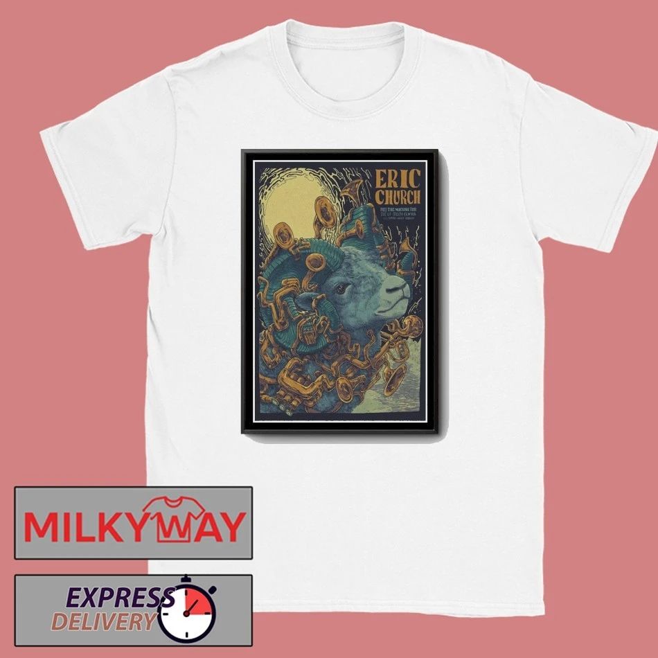 Eric Church Delta Center Salt Lake City, UT Oct 23 2025 Poster shirt