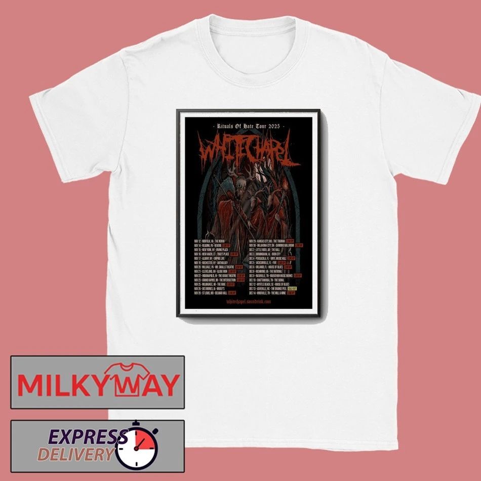 Whitechapel Rituals Of Hate Tour 2025 Poste shirt