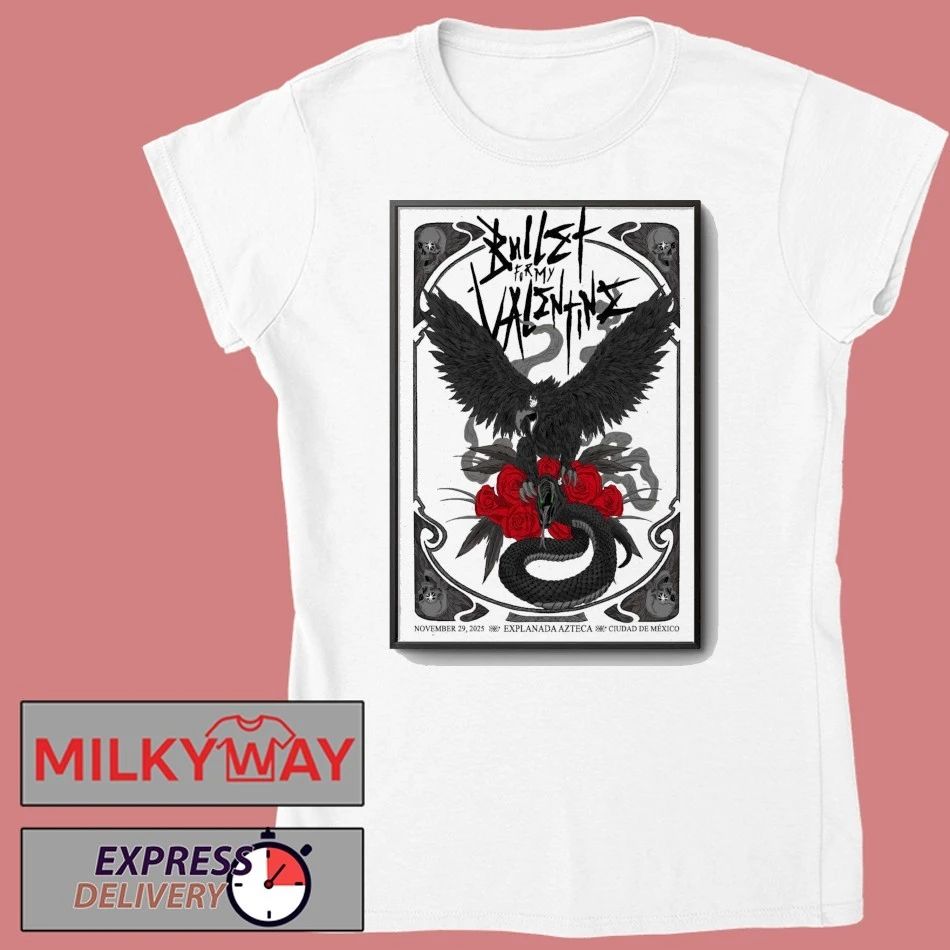 Bullet For My Valentine Mexico Tour On Nov 29 2025 Poster shirt