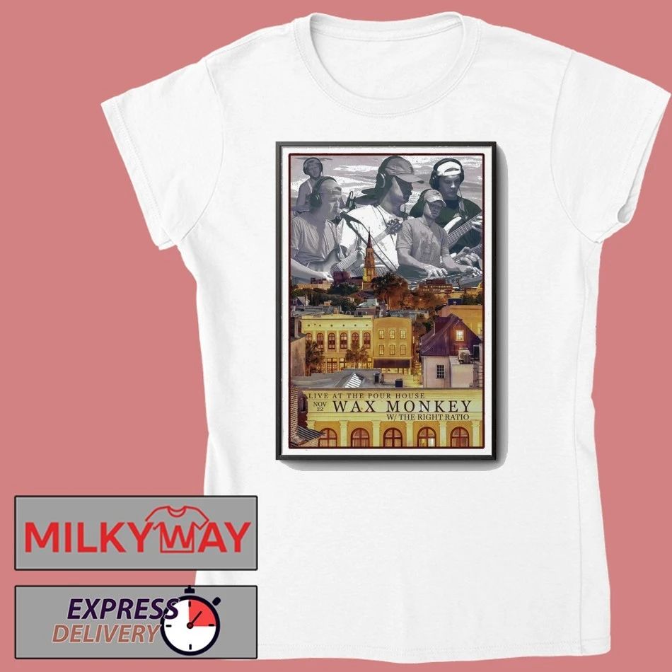 Wax Monkey Nov 22 2025 Charleston Tour Poster shirt
