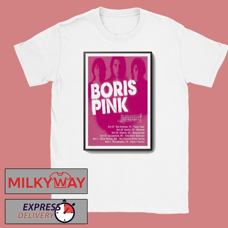 Poster Boris Pink 2025 20th Anniversary Tour shirt