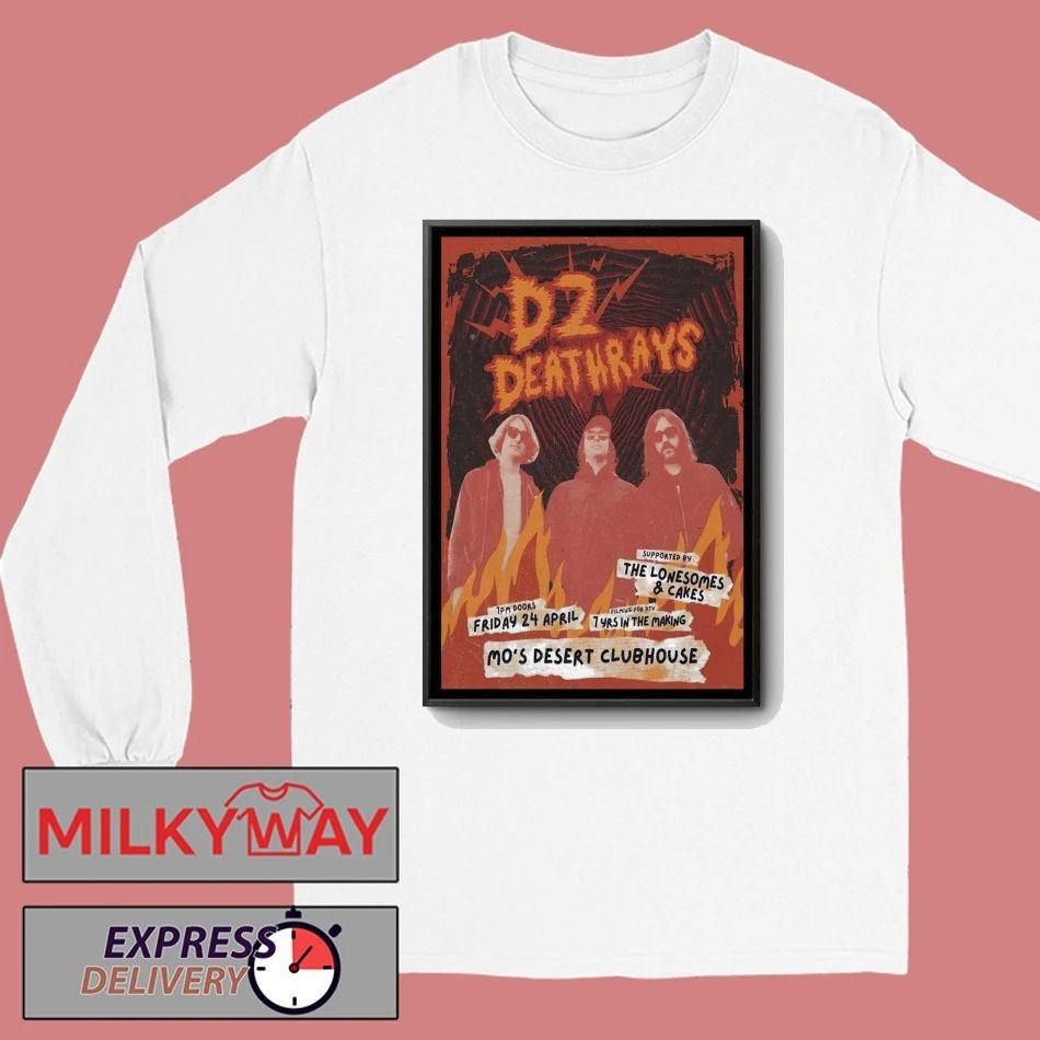 DZ DEATHRAYS Tour Burleigh Heads Australia On Apr 24 2026 Poster shirt