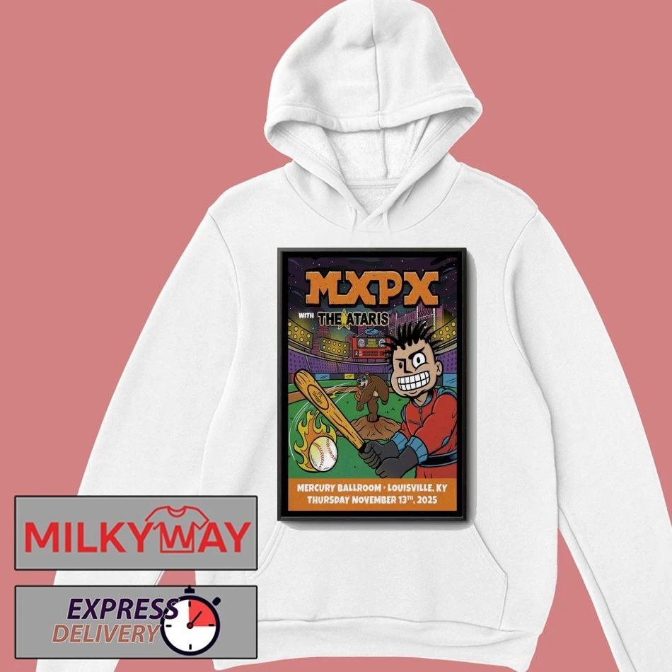 MXPX Nov 13 2025 Mercury Ballroom Louisville KY Poster shirt