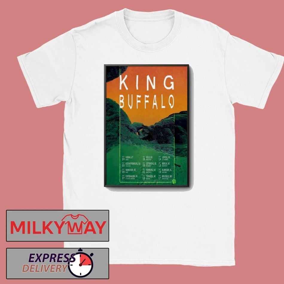 King Buffalo Tour Europe in May of 2026 Poster shirt