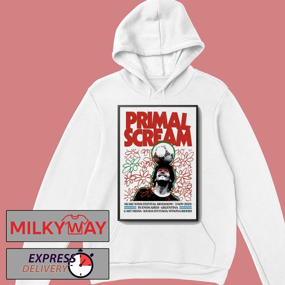 Primal Scream 11 3 2025 Music Wins Festival Buenos Aires Argentina Poster shirt