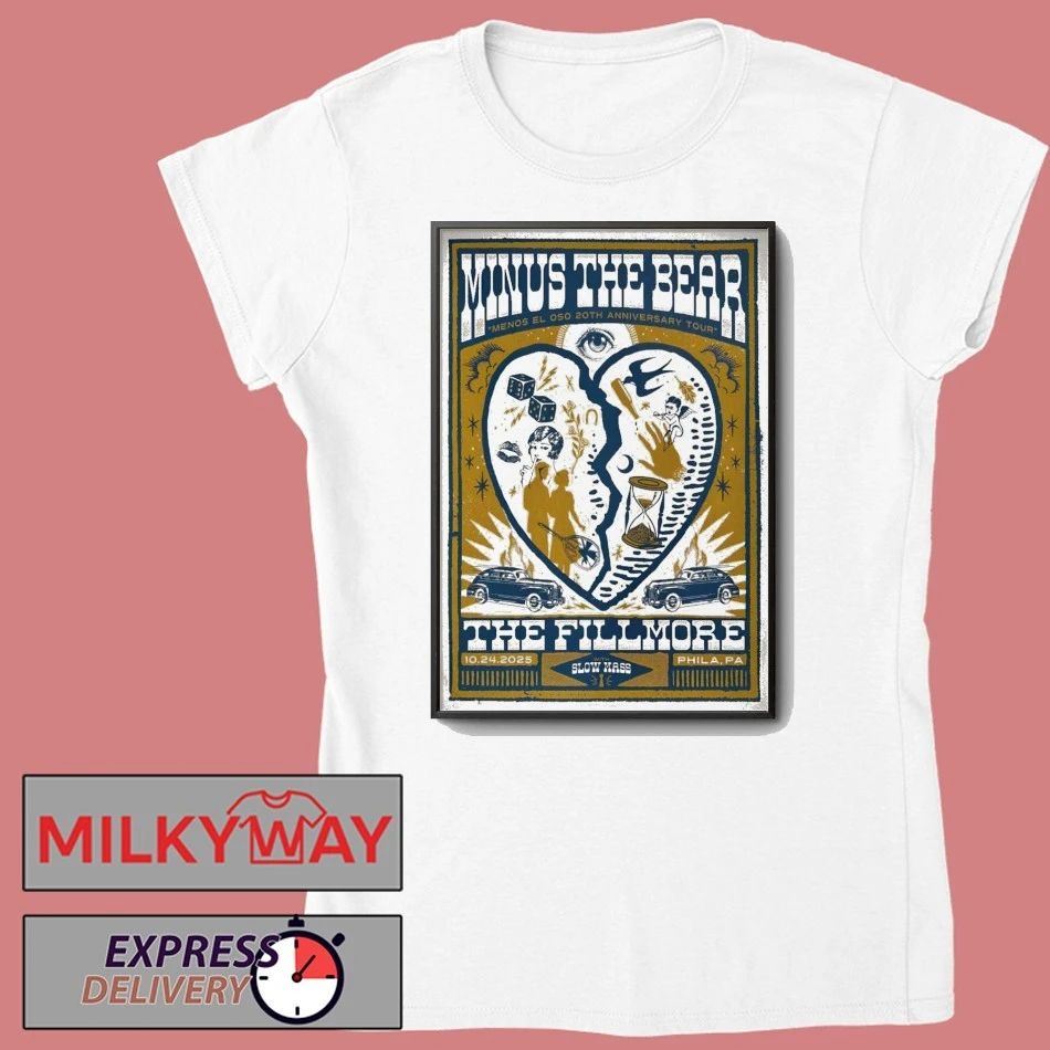 Minus The Bear Oct 24 2025 The Fillmore Philadelphia PA Poster shirt