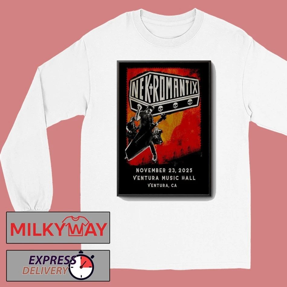 Nekromantix Nov 23 2025 Ventura Music Hall In Ventura CA Poster shirt