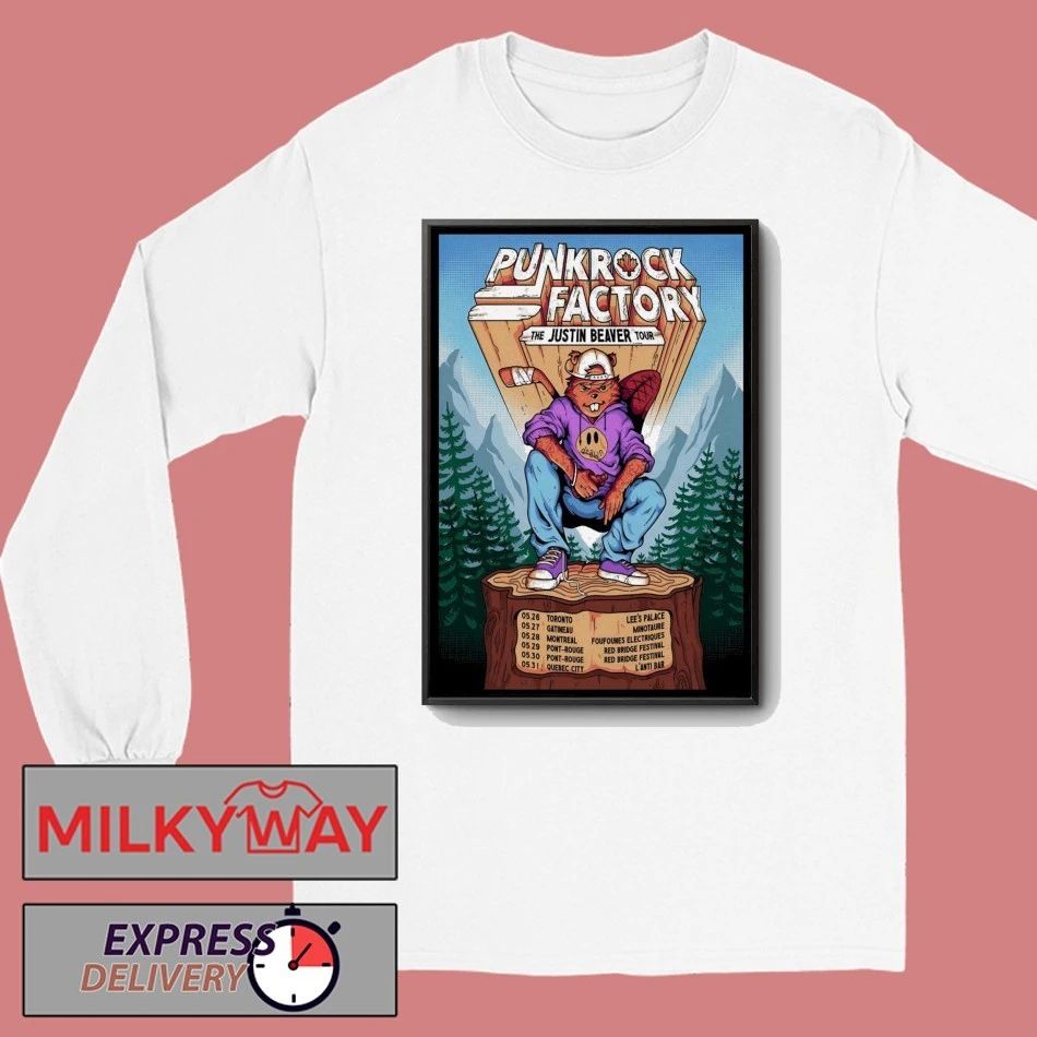 Punk Rock Factory 2026 The Justin Beaver Tour Poster shirt
