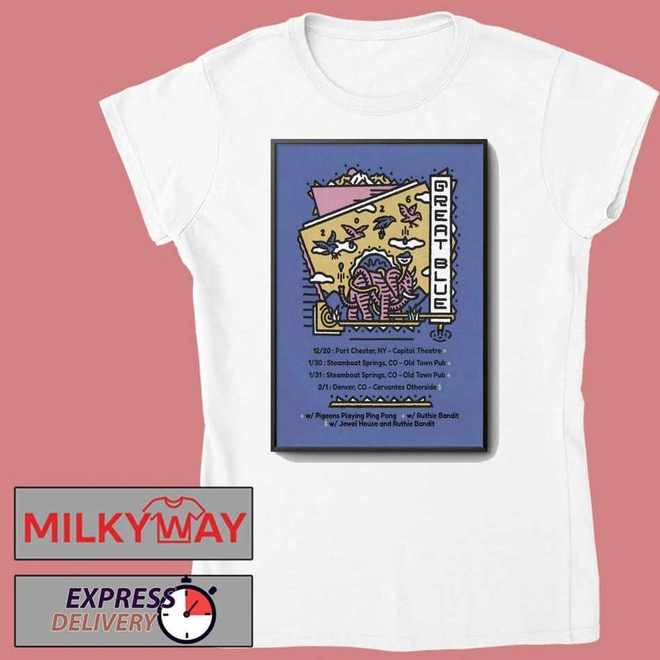 Great Blue Colorado NYE Shows 2025-2026 Poster shirt