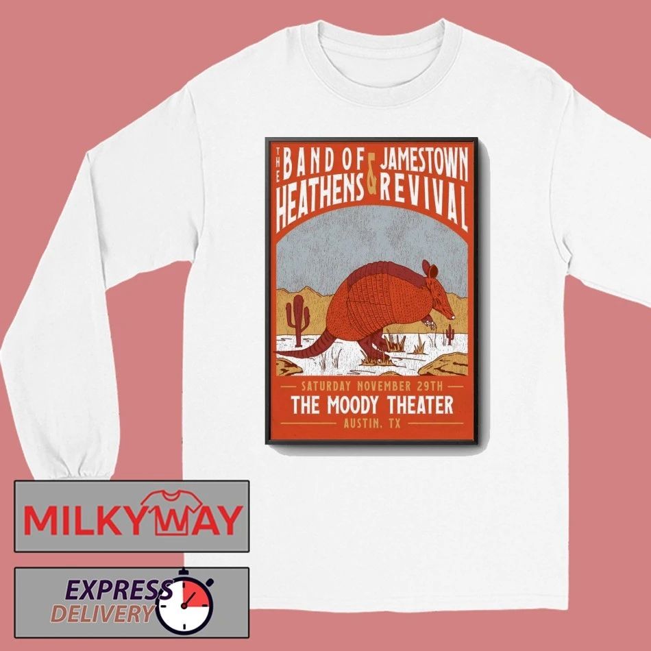 The Band Of Heathens And Jamestown Revival The Moody Theater in Austin TX Nov 29 2025 Poster shirt