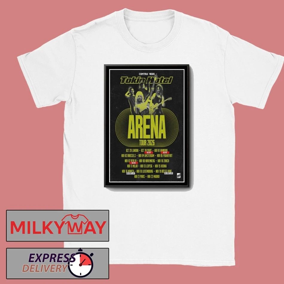 Tokio Hotel Arena Tour 2026 Limited Poster shirt