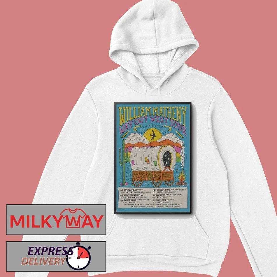 Poster William Matheny Way Out West Tour 2026 shirt