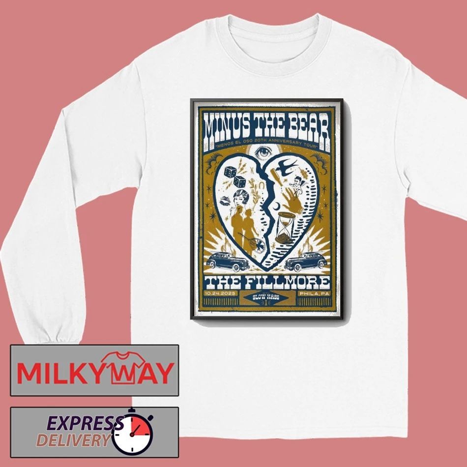 Minus The Bear Oct 24 2025 The Fillmore Philadelphia PA Poster shirt