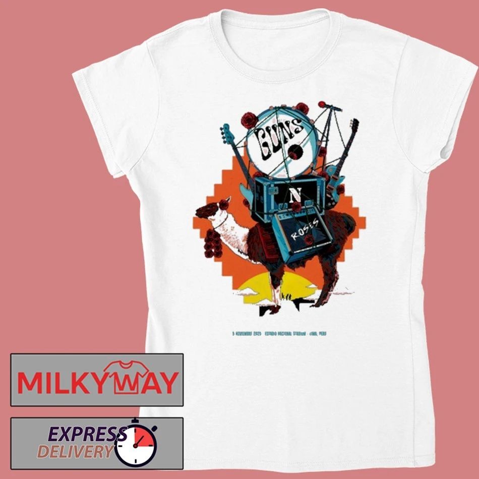 Guns N’ Roses Fall Tour 2025 Estadio Nacional T Shirt