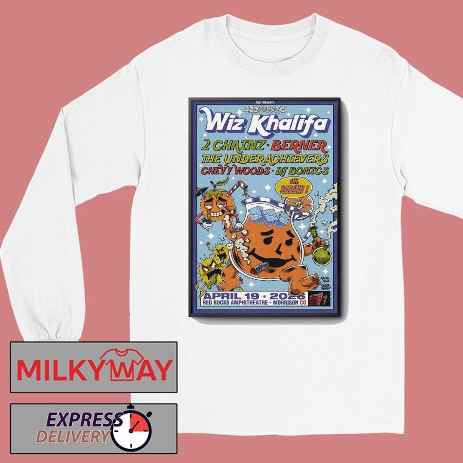 Wiz Khalifa Red Rocks Shows On Apr 19 2026 Poster shirt