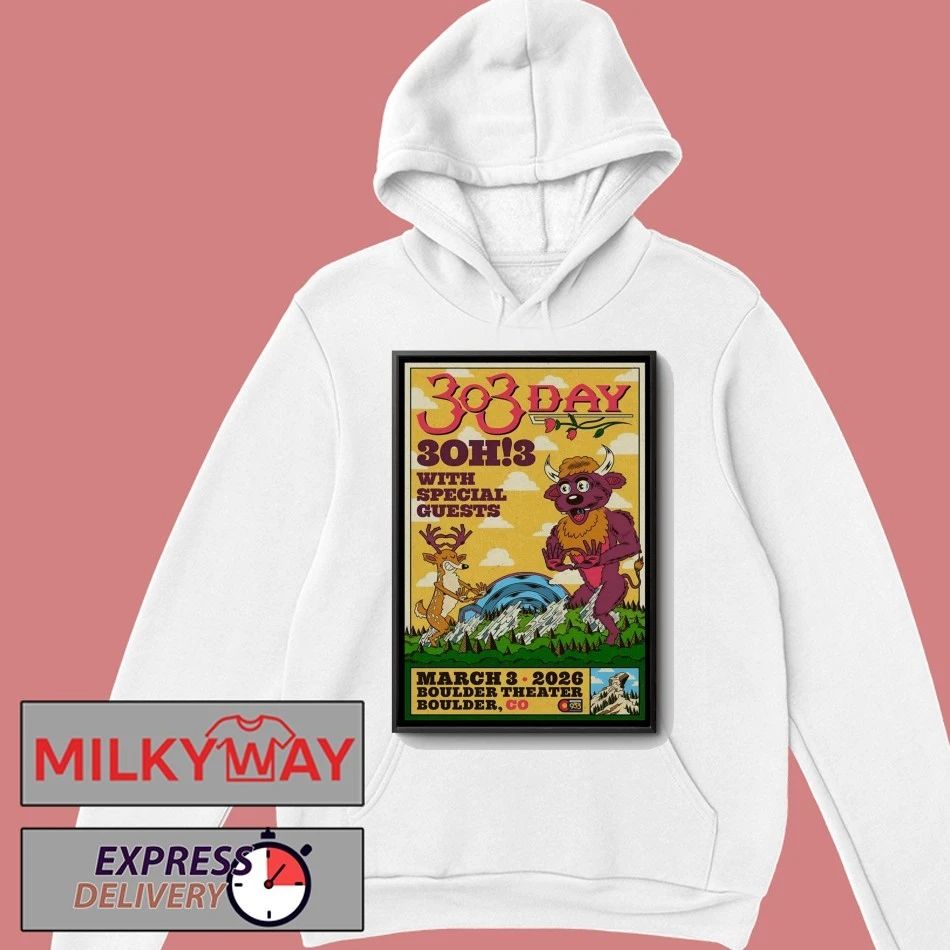 3OH3 3.3.2026 Boulder CO Poster shirt