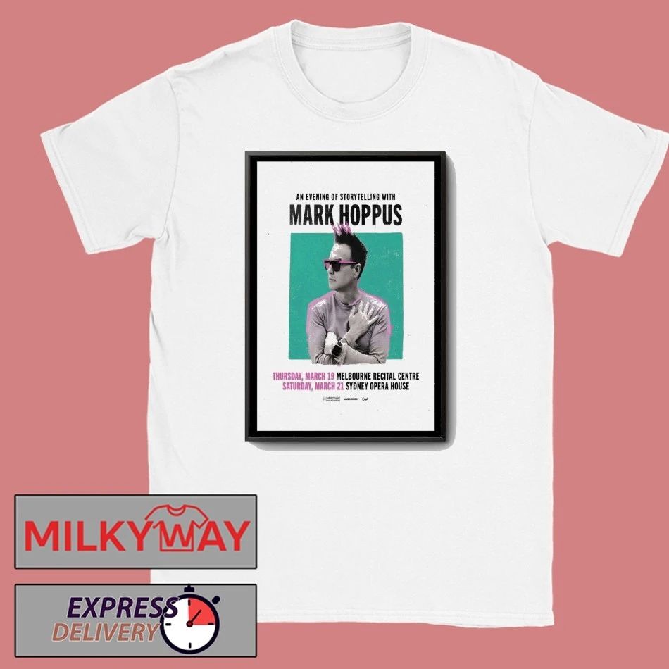 Mark Hoppus March 19 2026 Melbourne Recital Hall March 21 2026 Sydney Opera House Concert Hall Poster shirt