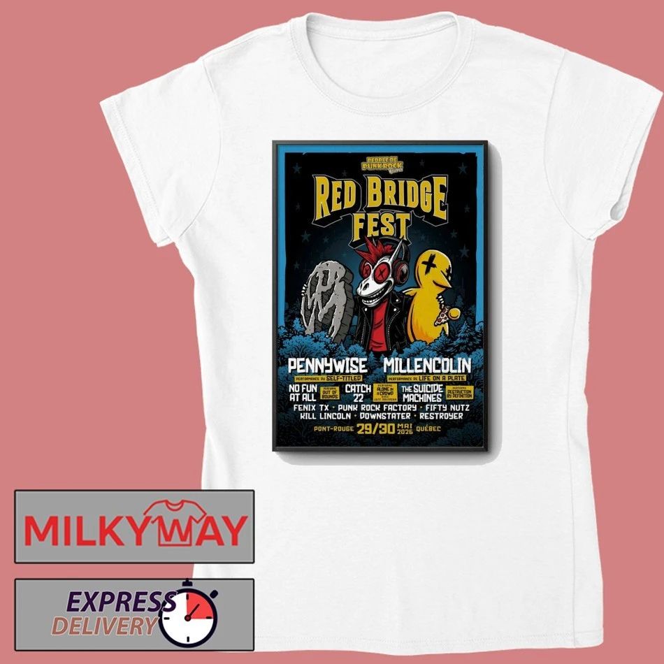 Red Bridge Fest Poster May 29-30 2026 Québec Canada shirt