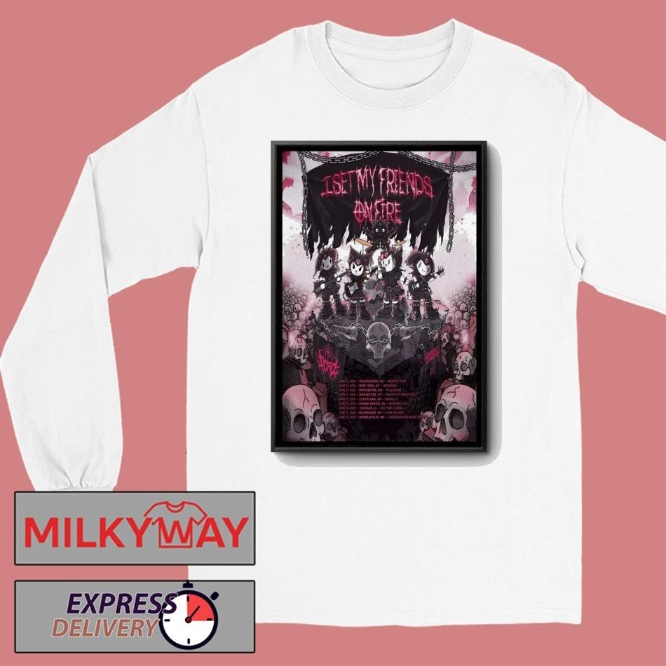 I Set My Friends On Fire Warped Tour 2026 Poster shirt