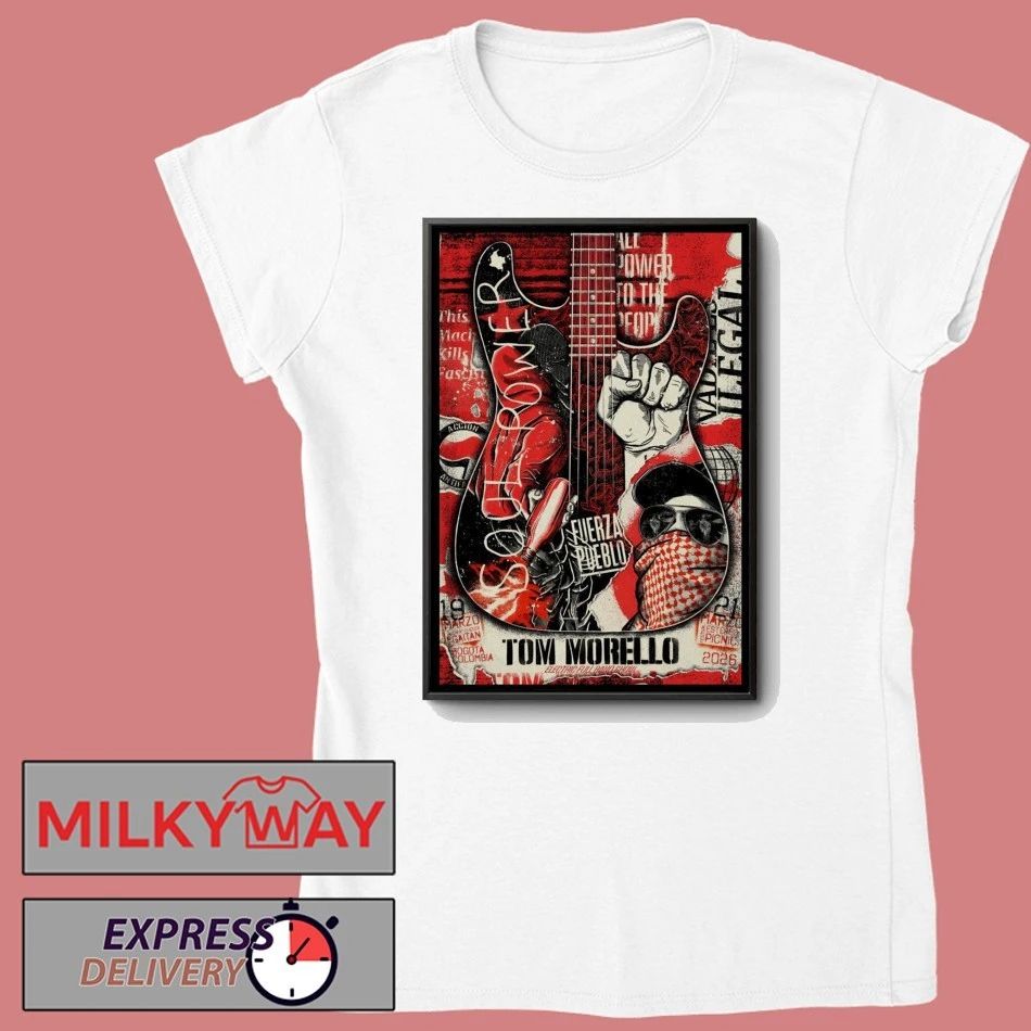 Tom Morello Teatro Jorge Eliécer Gaitán In Bogotá Colombia Mar 19 2026 Poster shirt