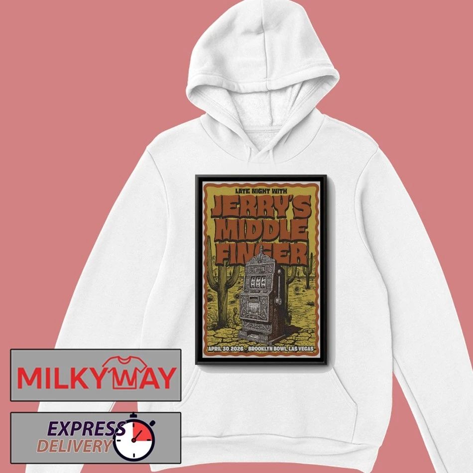 Jerry’s Middle Finger Brooklyn Bowl In Las Vegas NV Apr 30 2026 Poster shirt