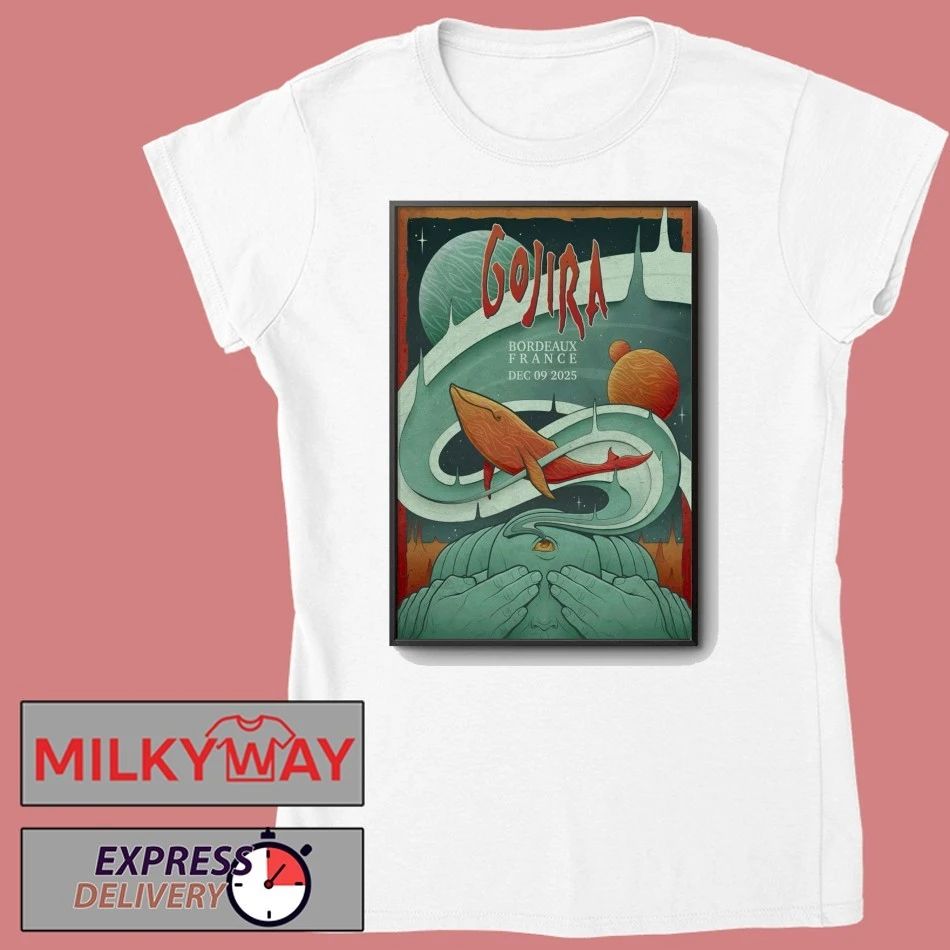 Gojira December 9 2025 In Bordeaux France Poster shirt