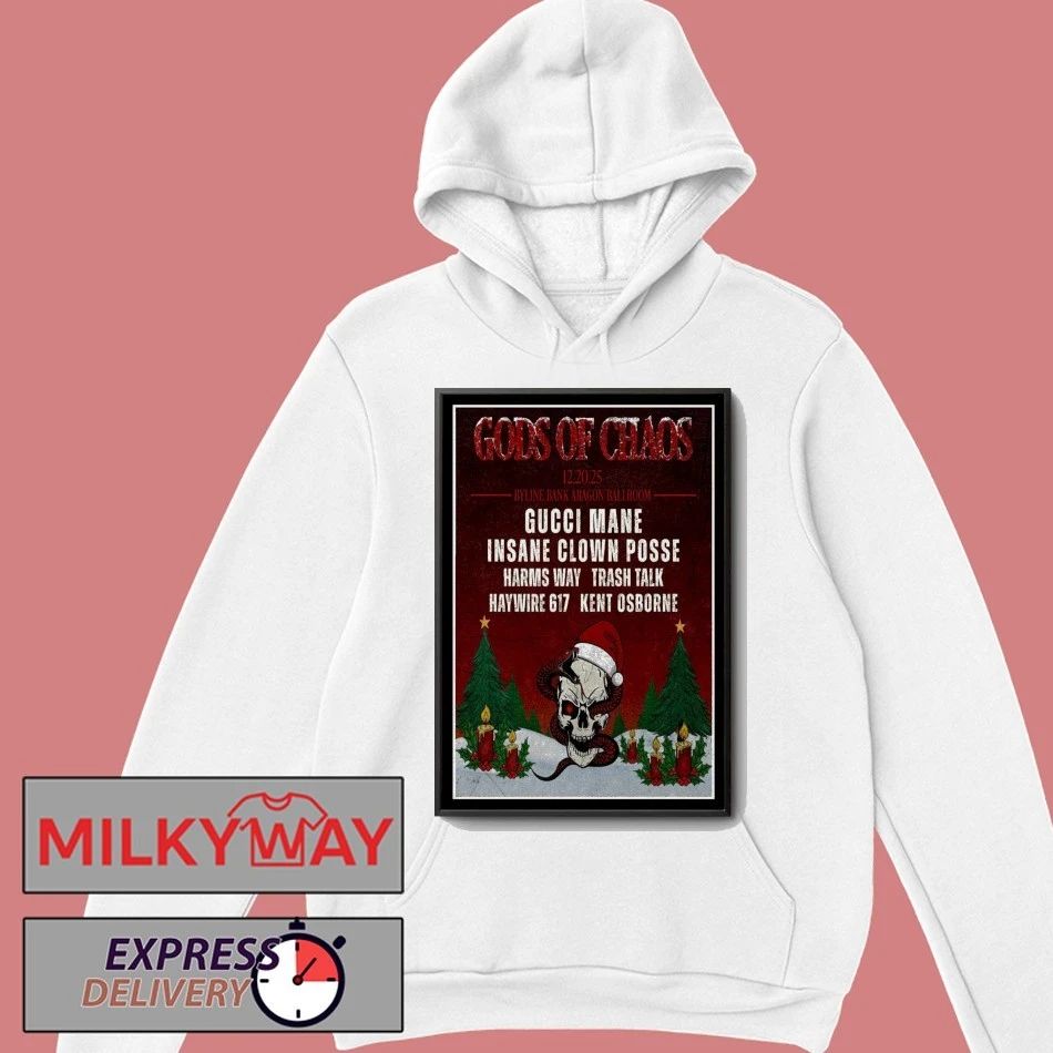 Gods Of Chaos Byline Bank Aragon Ballroom, Chicago Dec 20 2025 Poster shirt