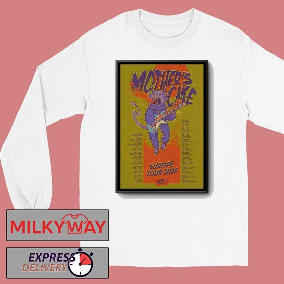 Mother’s Cake Europe 2026 Tour Poster shirt
