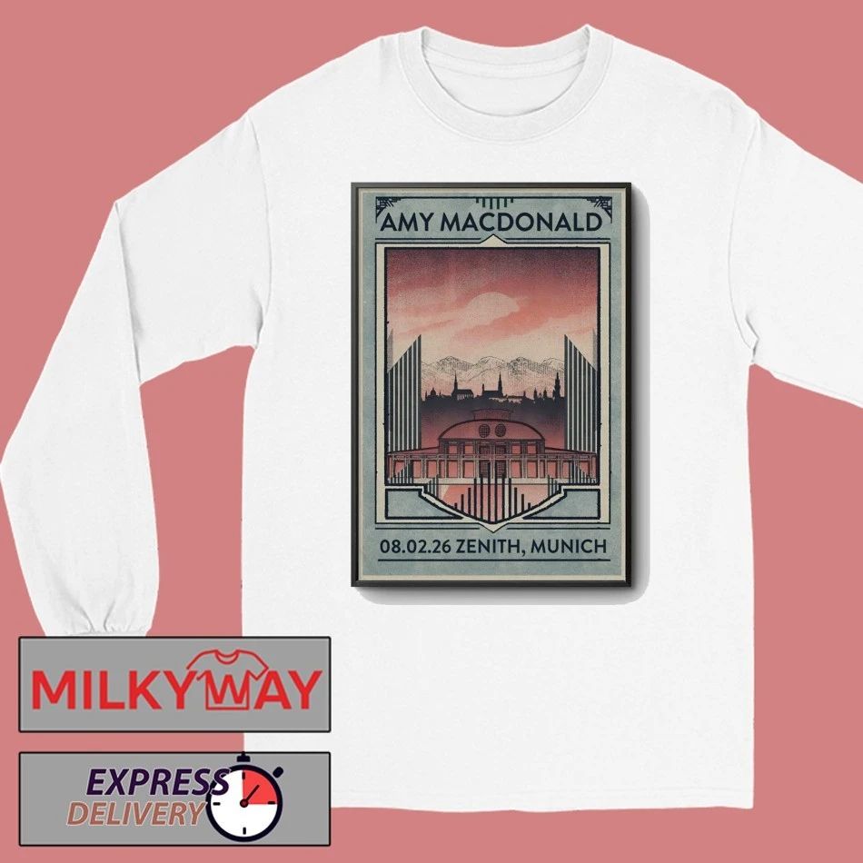 Amy Macdonald Zenith, Munich Feb 8 2026 Poster shirt