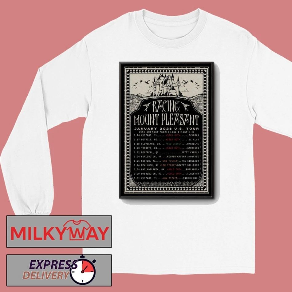 Racing Mount Pleasant Jan 2026 US Tour Poster shirt