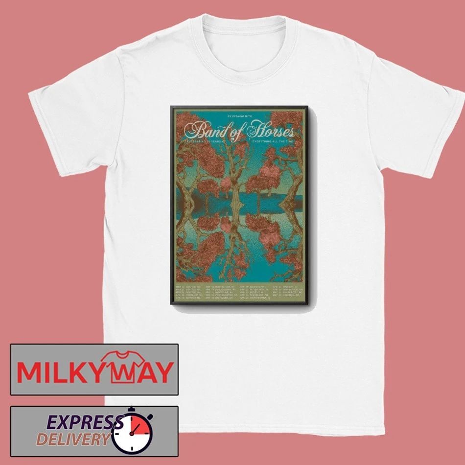 Band Of Horses 20th Anniversary 2026 Tour Poster shirt
