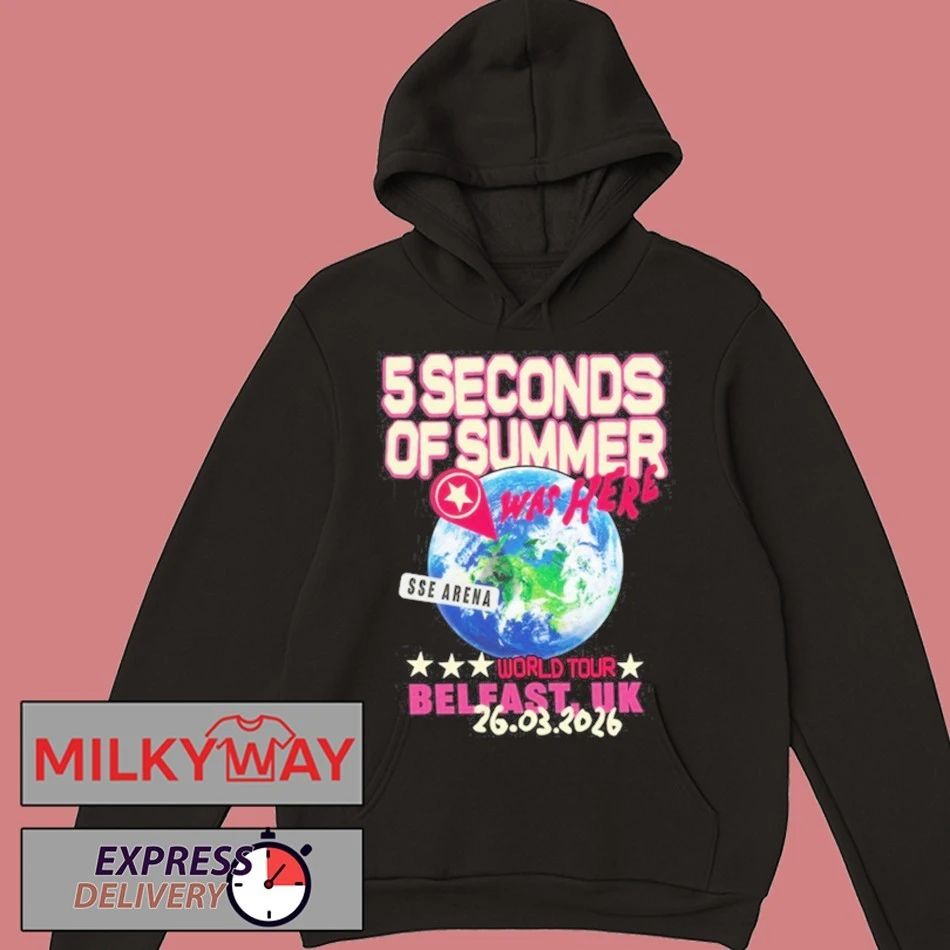 5 Seconds Of Summer World Tour Belfast, UK 26.03.2026 shirt