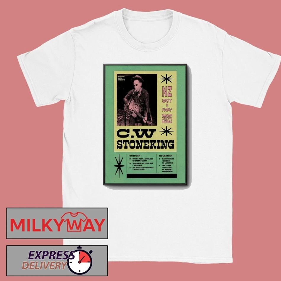 C.W. Stoneking New Zealand 25 Tour Poster shirt