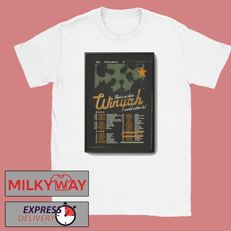 Winyah No Place I’d Rather Be Tour 2026 Poster shirt