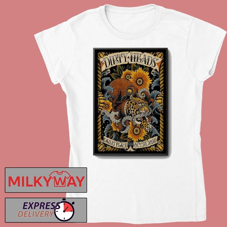 Dirty Heads Oct 23 2025 Daily’s Place in Jacksonville FL Poster shirt