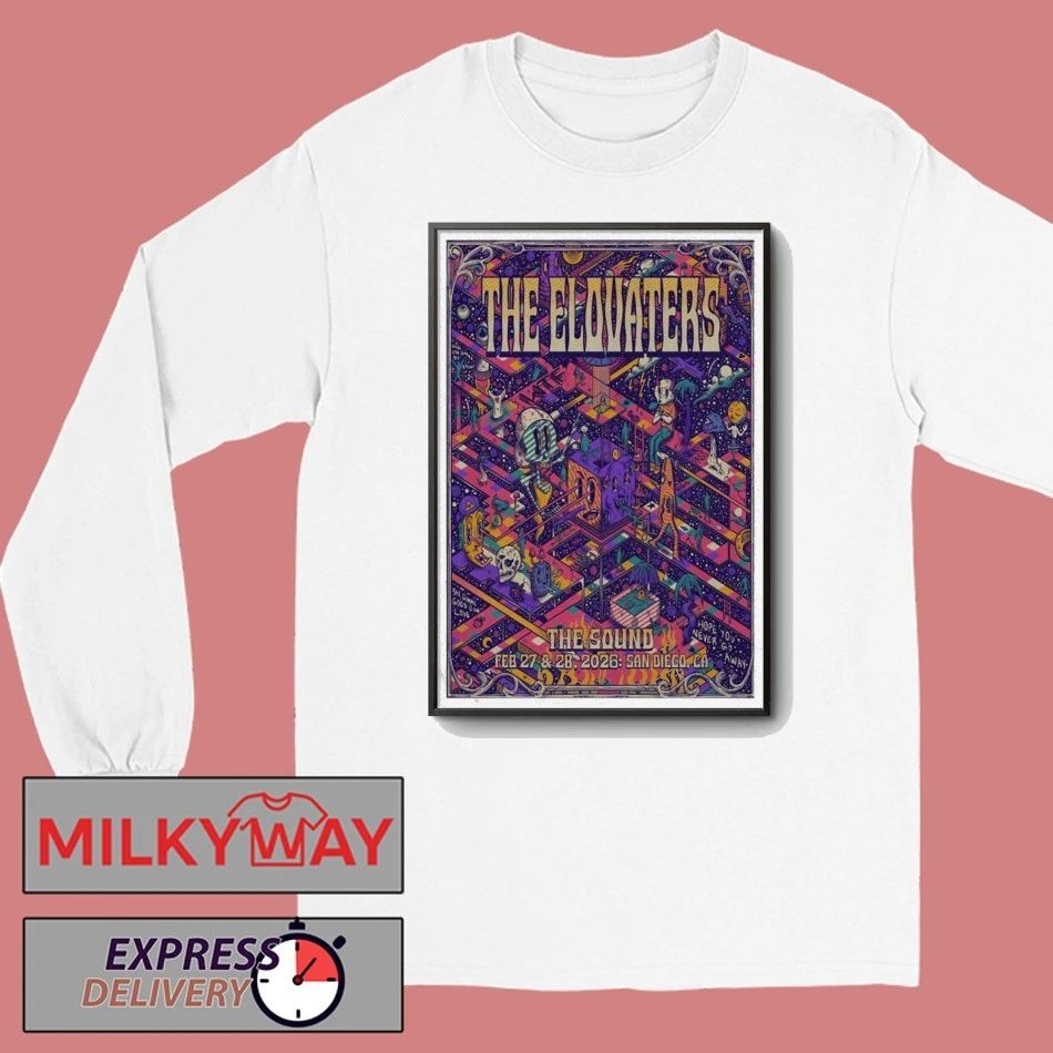 Poster The Elovaters Feb 27 and 2026 San Diego shirt