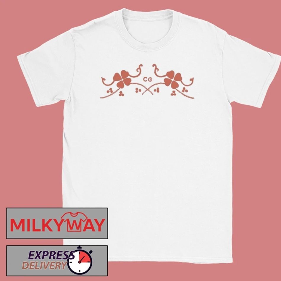 Conan Gray White With CG Red Clover Shirt