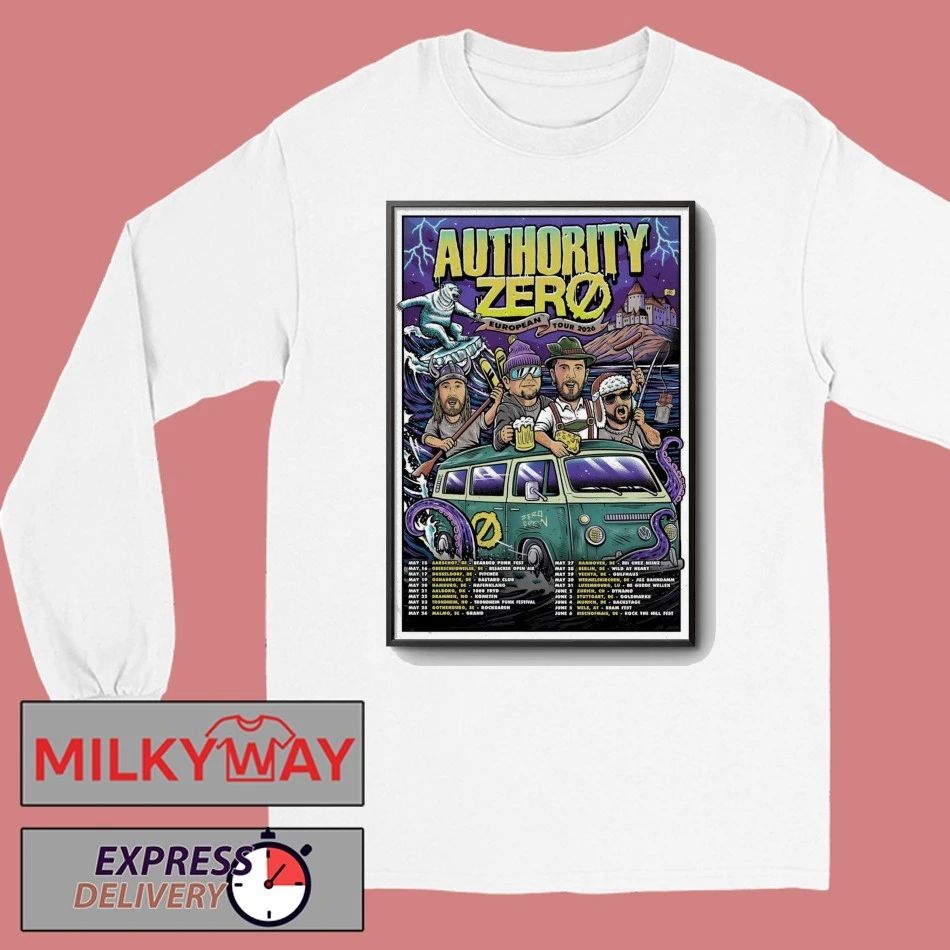 Authority Zero EU Tour 2026 Poster shirt