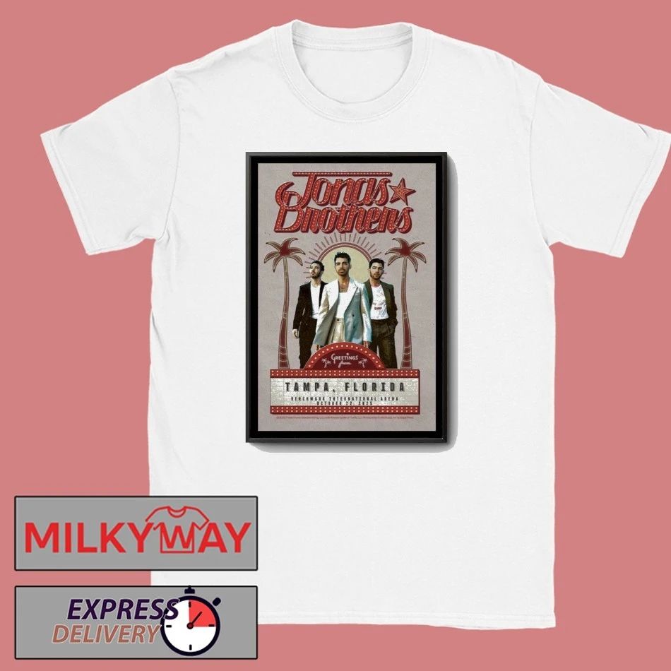 Jonas Brothers October 22 2025 Amalie Arena, Tampa, FL Poster shirt