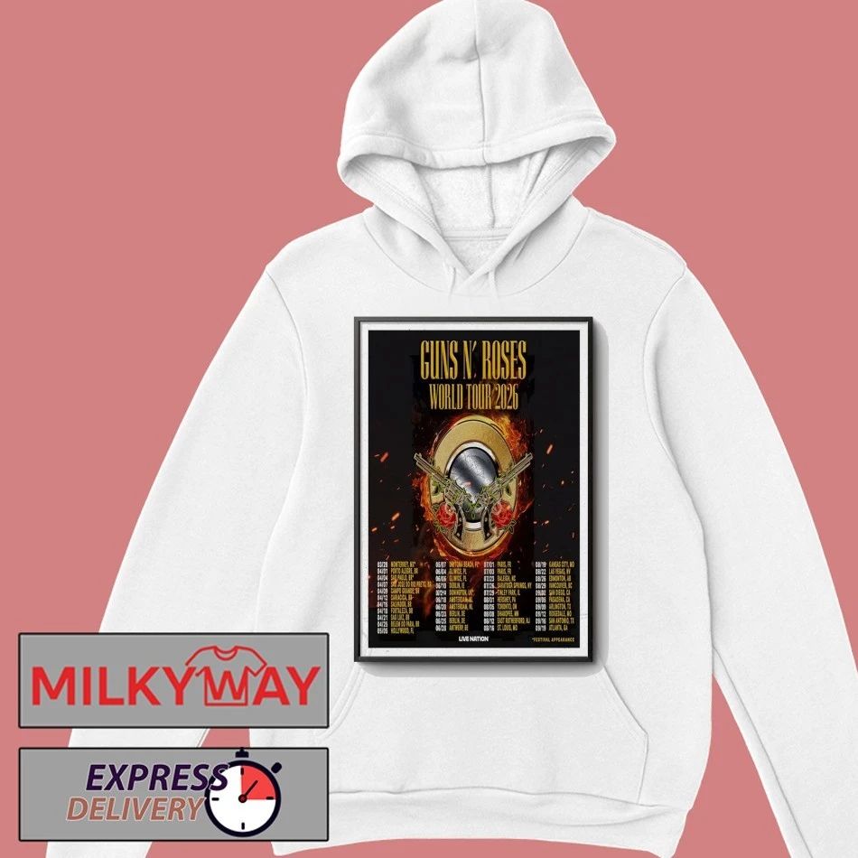 Guns N’ Roses Poster Tour Mar + Apr 2026 shirt