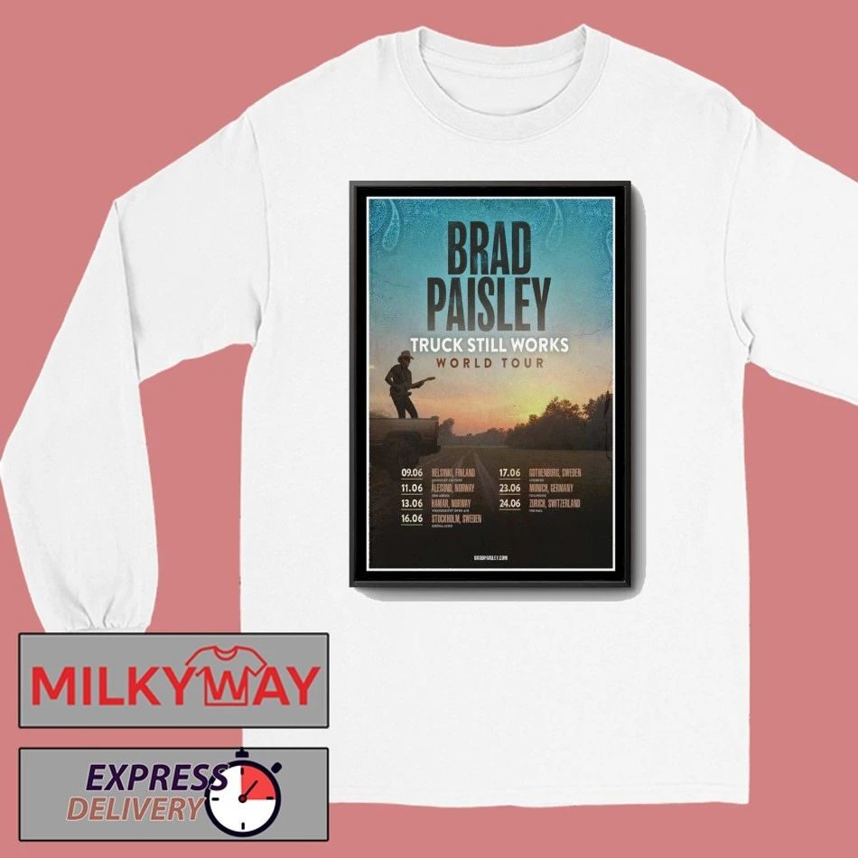 Brad Paisley The Truck Still Works World Concert 2026 Poster shirt