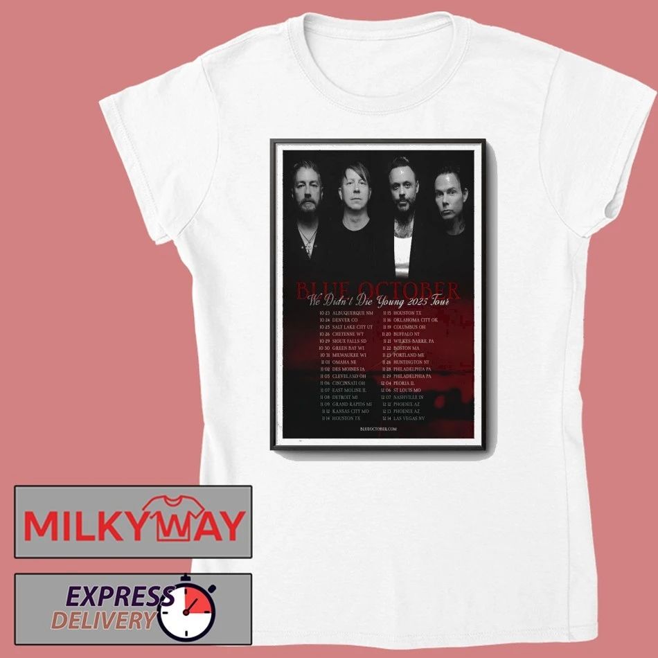 Blue October Fall Tour 2025 Poster shirt