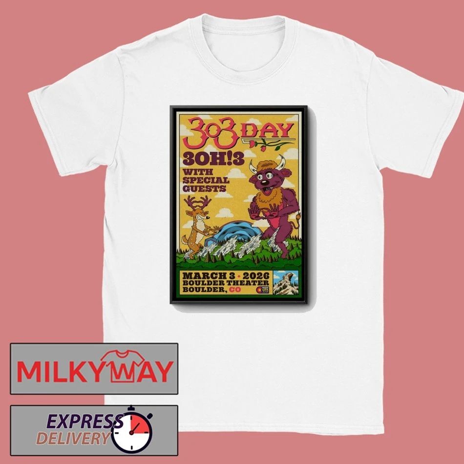 3OH3 Mar 3 2026 Boulder Theater In Boulder CO Poster shirt
