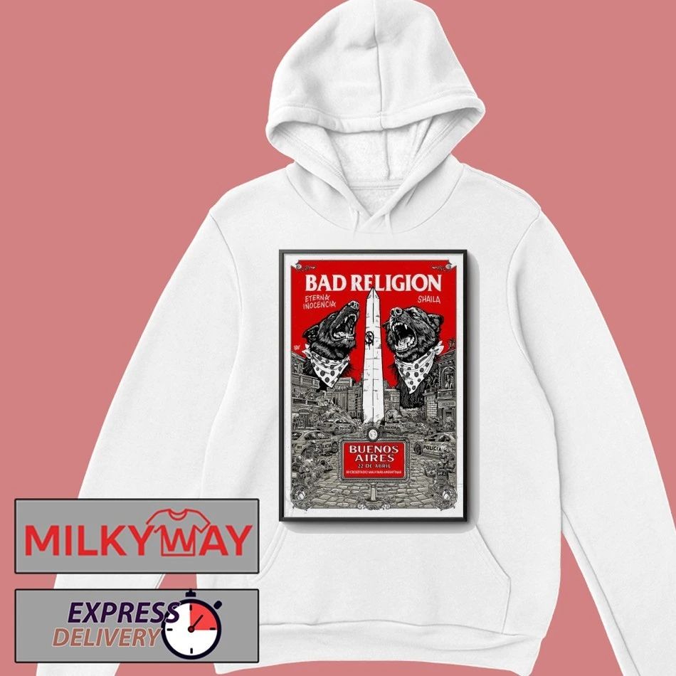 Bad Religion Buenos Aires Argentina April 22 2026 Poster shirt