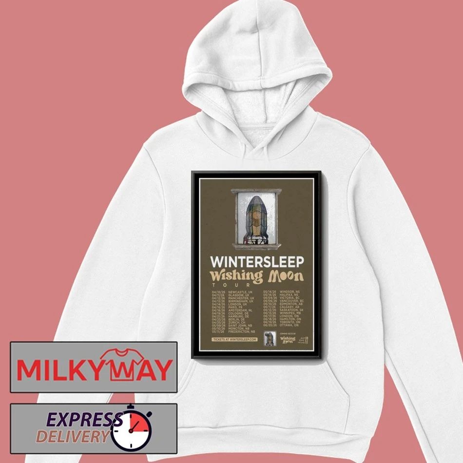 Wintersleep Wishing Moon Tour 2026 Poster shirt