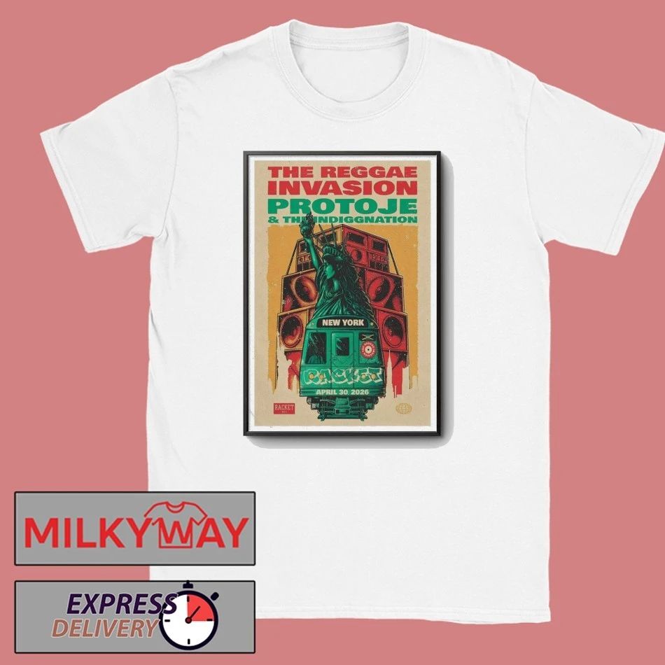 Poster Protoje Apr 30 2026 The Reggae Invasion Tour shirt