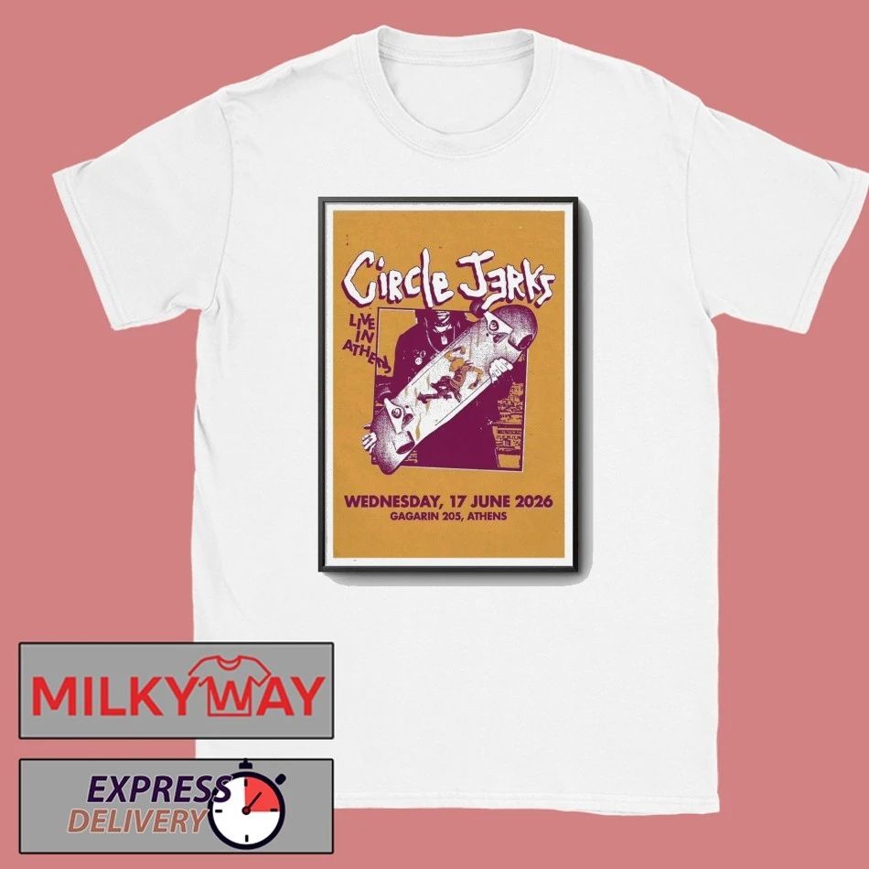 Circle Jerks Jun 17 2026 Gararin 205 Athens Poster shirt