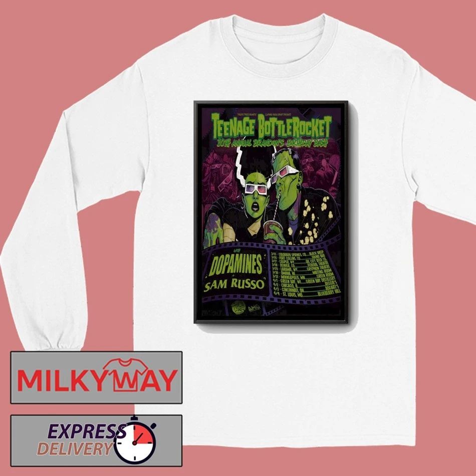 Teenage Bottlerocket 10th Annual on’s Birthday Bash 2026 Shows Poster shirt