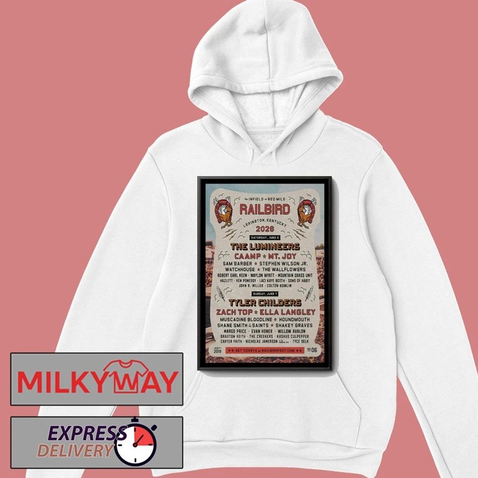 Railbird Festival Lexington, KY Poster shirt