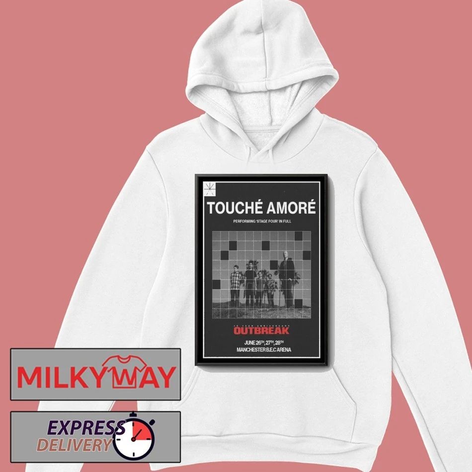 Touche Amore Manchester BEC Arena June 26-28 2026 Poster shirt